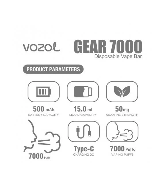 Vozol Gear 7000 Disposable Cedar Pomelo
