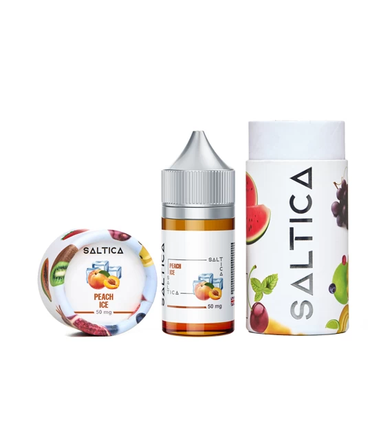 Saltica Peach Ice (Buz ve Şeftali) Salt Likit