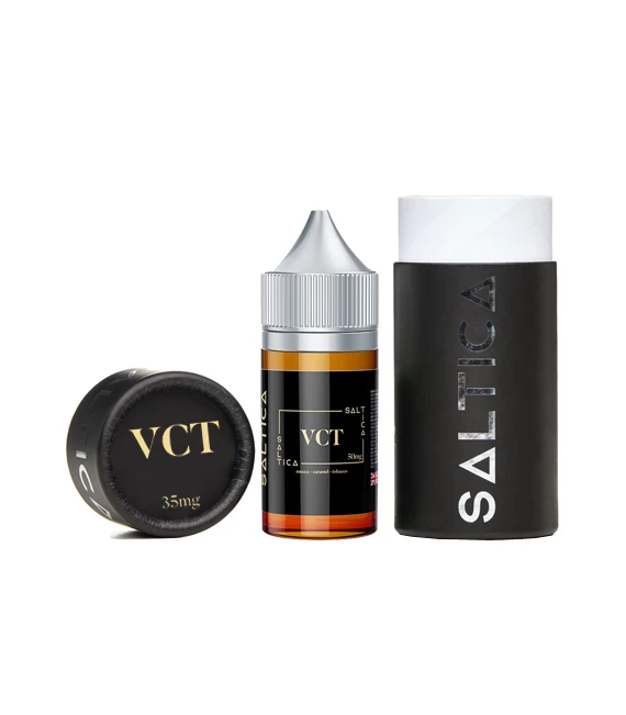 Saltica VCT (Tütün, Karamel, Muhallebi ve Badem) Salt Likit