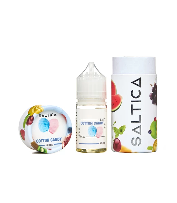 Saltica Cotton Candy (Karışık Meyveli Pamuk Şekeri) Salt Likit