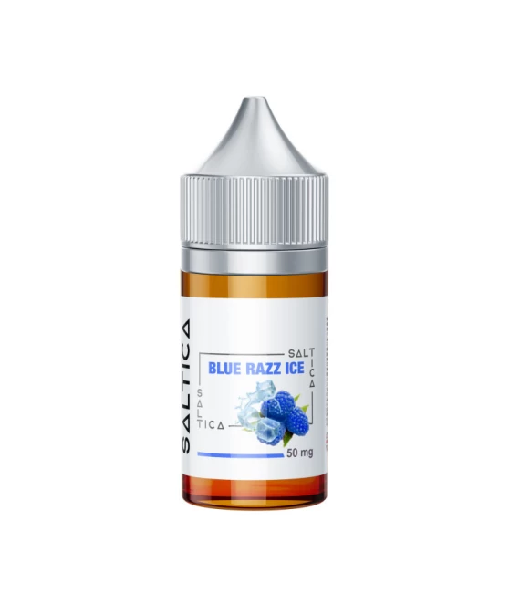 Saltica Blue Razz Ice (Mavi Ahududu, Buz ve Mentol) Salt Likit